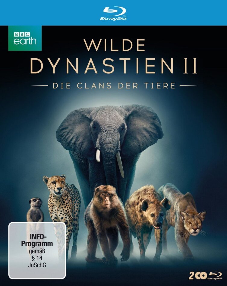 Wilde Dynastien 2 - Die Clans der Tiere (2022) BBC Earth, Uncut, 2 Blu-rays