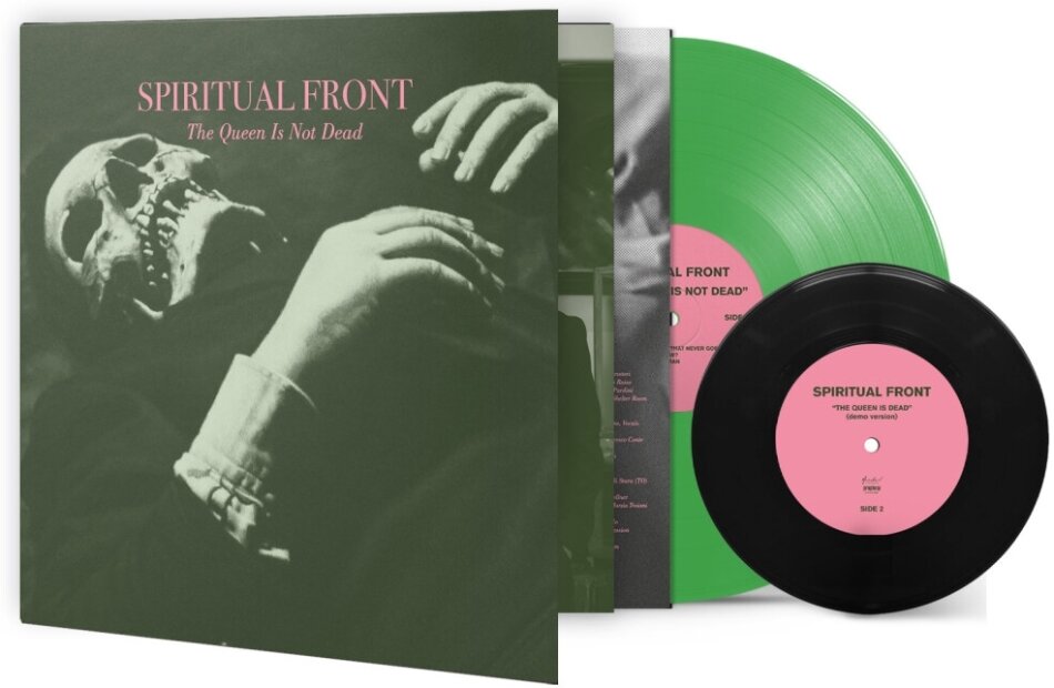 Spiritual Front - The Queen Is Not Dead Gatefold, Édition Limitée, Light Green Vinyl, LP + 7" Single