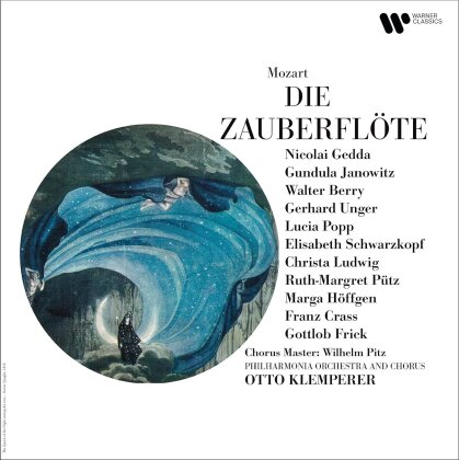 Wolfgang Amadeus Mozart (1756-1791), Otto Klemperer, Gundula Janowitz, Lucia Popp, &hellip; - Die Zauberfl&ouml;te (2023 Reissue, Warner Classics, 3 LP)