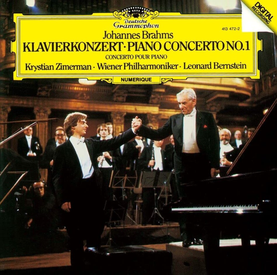 Johannes Brahms (1833-1897), Leonard Bernstein (1918-1990), Krystian Zimerman & Wiener Philharmoniker - Piano Concerto 1 2023 Reissue, Japan Edition