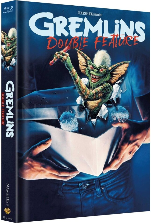 Gremlins 1 & 2 Double Feature, Limited Edition, Mediabook, Uncut, 2 Blu-rays + 2 DVDs