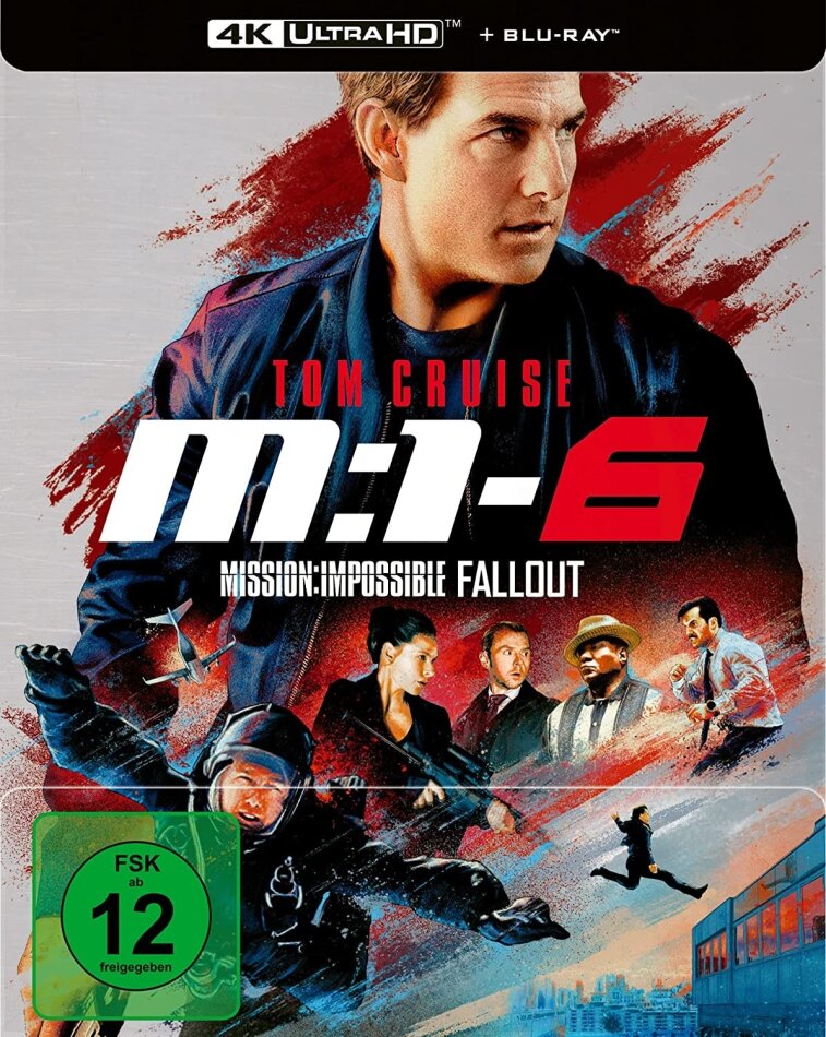 M:I-6 - Mission: Impossible 6 - Fallout (2018) Limited Edition, Steelbook, 4K Ultra HD + Blu-ray