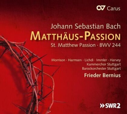 Johann Sebastian Bach (1685-1750), Frieder Bernius, Hannah Morrison & Kammerchor Stuttagrt - Matth&auml;us Passion BWV 244 (3 CDs)