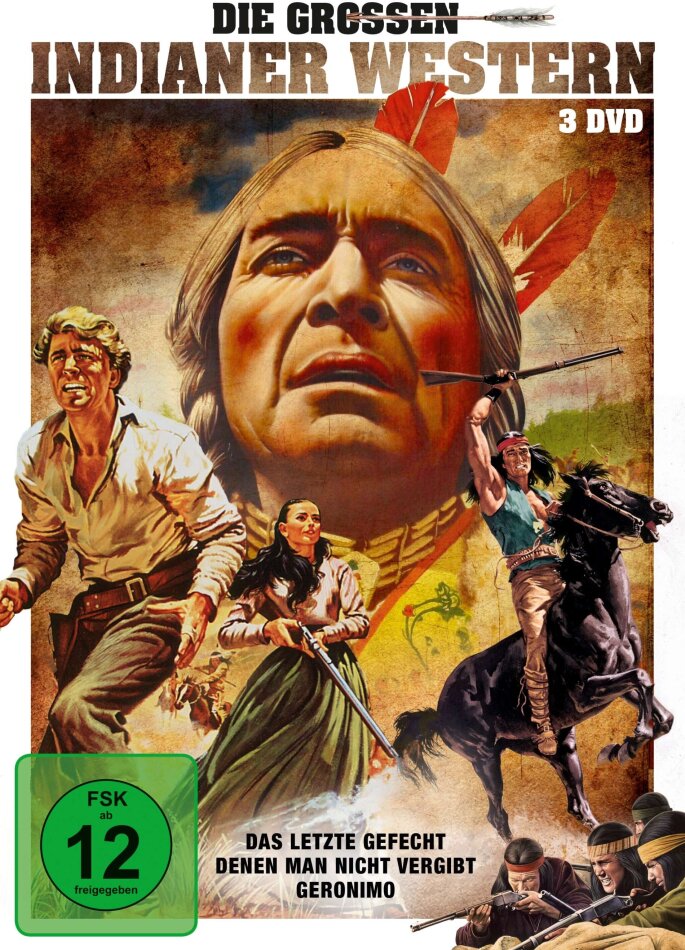 Die grossen Indianer Western 3 DVDs