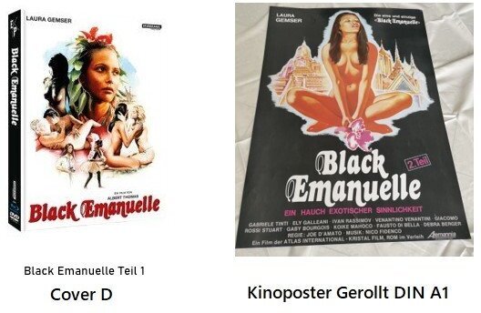 Black Emanuelle (1975) Cover D, Kinoplakat, Limited Edition, Mediabook, Blu-ray + DVD