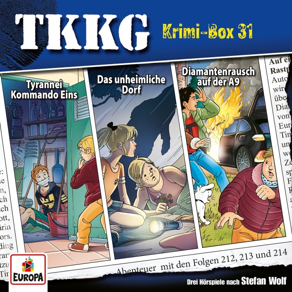 TKKG - Krimi-Box 31 (Folgen 212, 213, 214) 3 CDs
