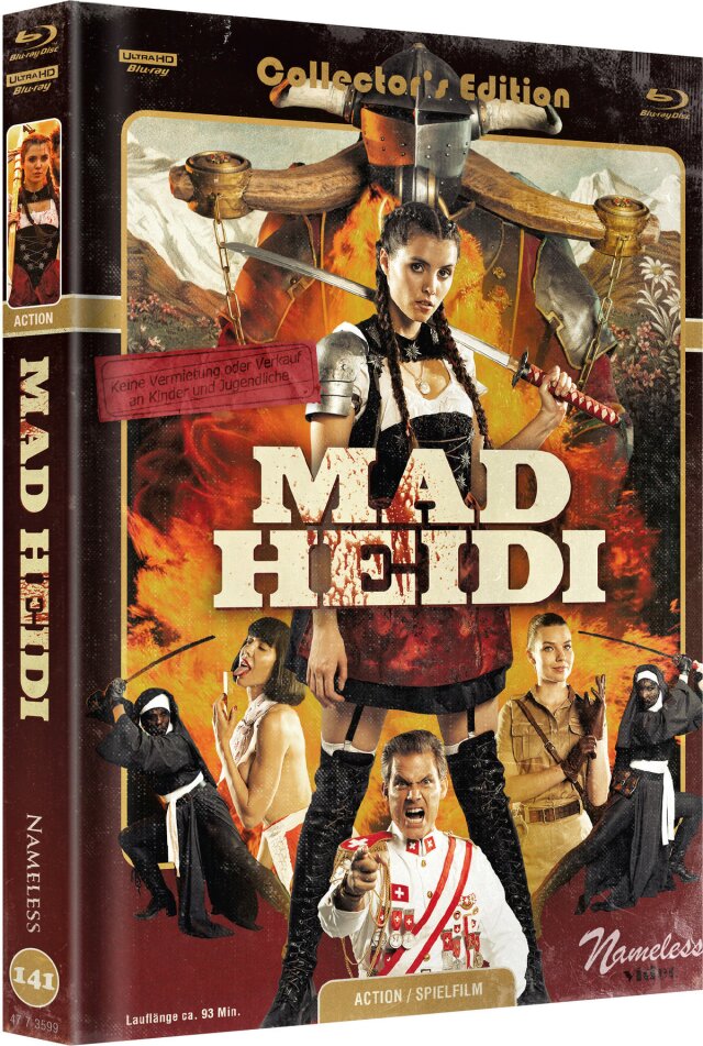 Mad Heidi (2022) Cover C, Collector's Edition, Limited Edition, Mediabook, 4K Ultra HD + Blu-ray + CD