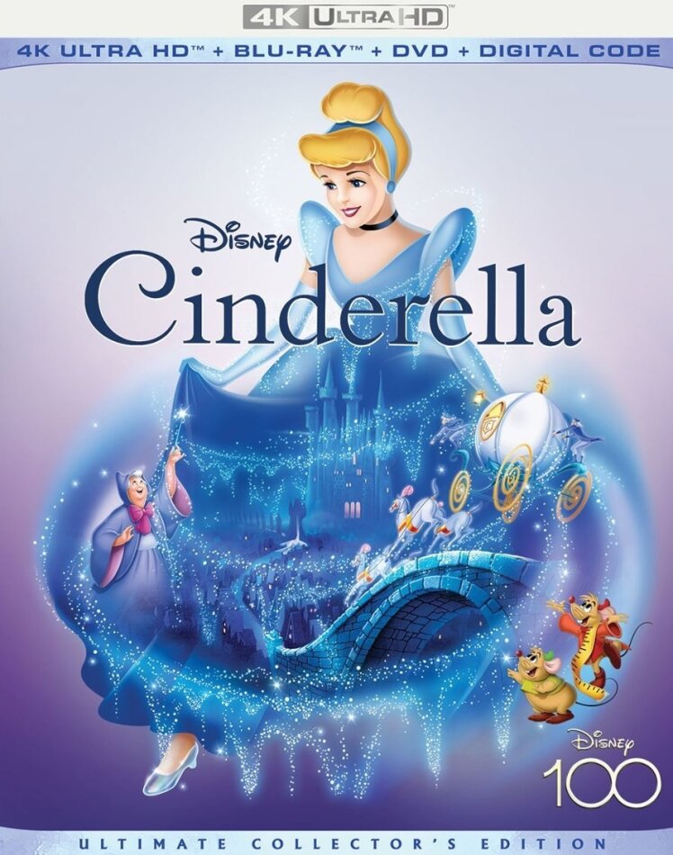 Cinderella (1950) Ultimate Collector's Edition, 4K Ultra HD + Blu-ray + DVD