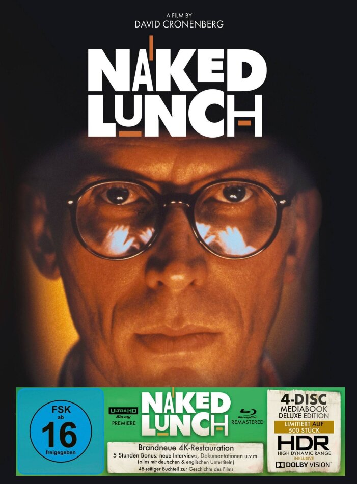 Naked Lunch (1991) Limited Deluxe Edition, Mediabook, 4K Ultra HD + 3 Blu-rays