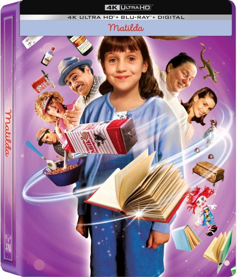 Matilda (1996) Limited Edition, Steelbook, 4K Ultra HD + Blu-ray