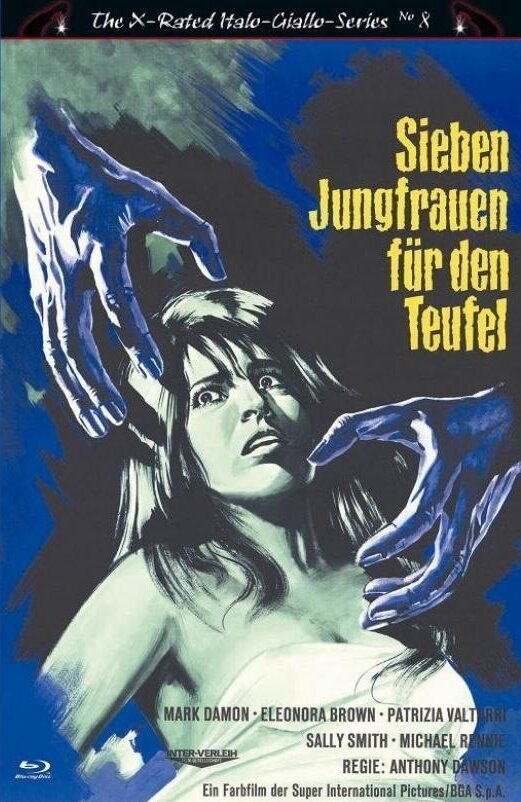 Sieben Jungfrauen für den Teufel (1968) Grosse Hartbox, The X-Rated Italo-Giallo-Series, Limited Edition, Uncut, Blu-ray + DVD