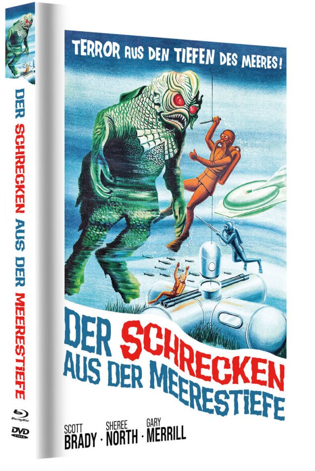 Der Schrecken aus der Meerestiefe (1966) Cover A, Limited Edition, Mediabook, Blu-ray + DVD + Hörbuch