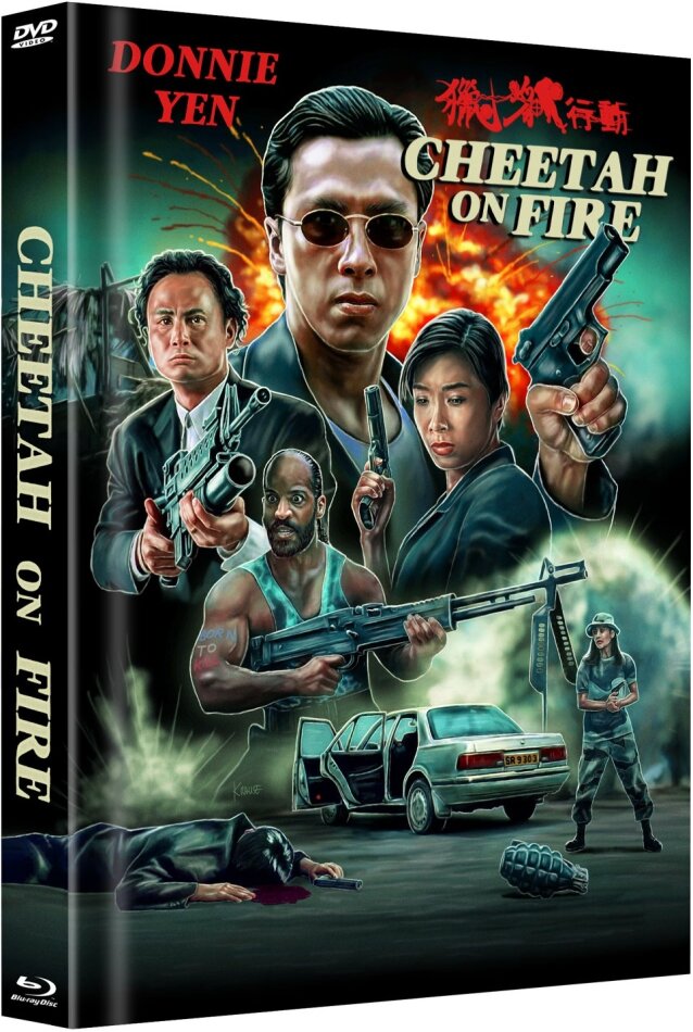 Cheetah on Fire (1992) Cover A, Limited Edition, Mediabook, Blu-ray + DVD