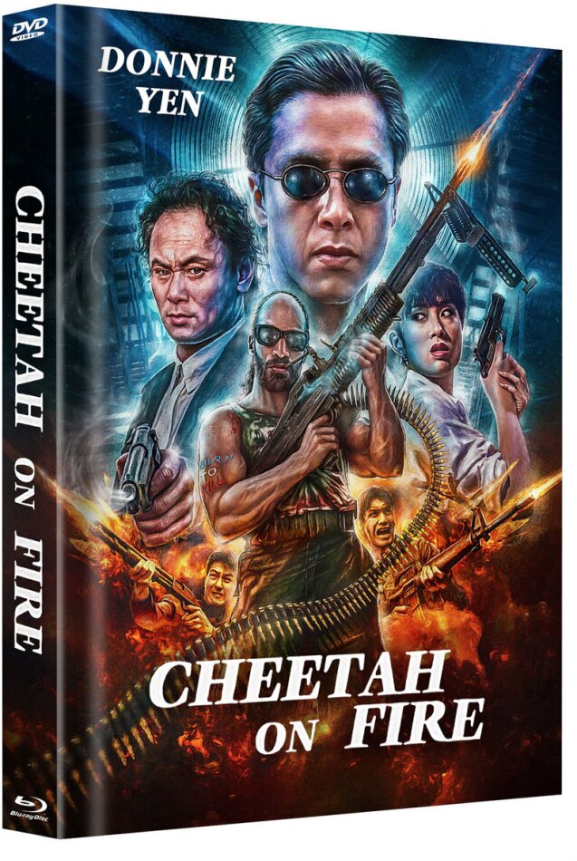Cheetah on Fire (1992) Cover B, Limited Edition, Mediabook, Blu-ray + DVD