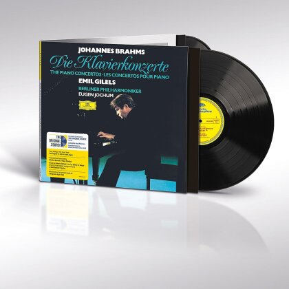 Johannes Brahms (1833-1897), Eugen Jochum, Emil Gilels & Berliner Philharmoniker - Die Klavierkonzerte Nr. 1 & 2 (2023 Reissue, The Original Source Series, Deutsche Grammophon, 2 LP)