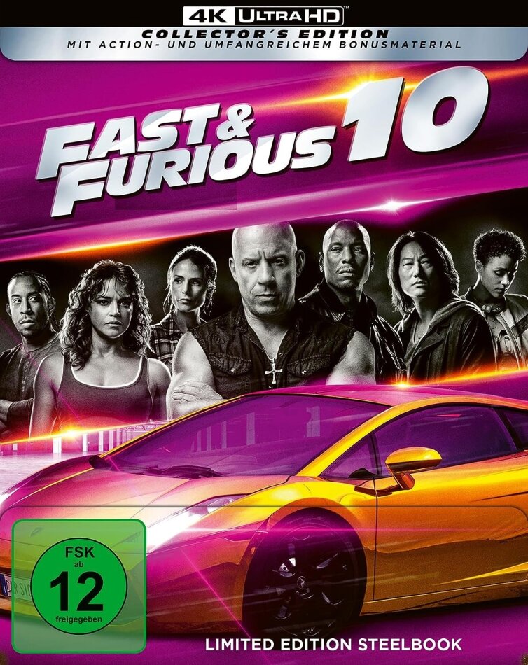 Fast & Furious 10 (2023) Collector's Edition, Limited Edition, Steelbook