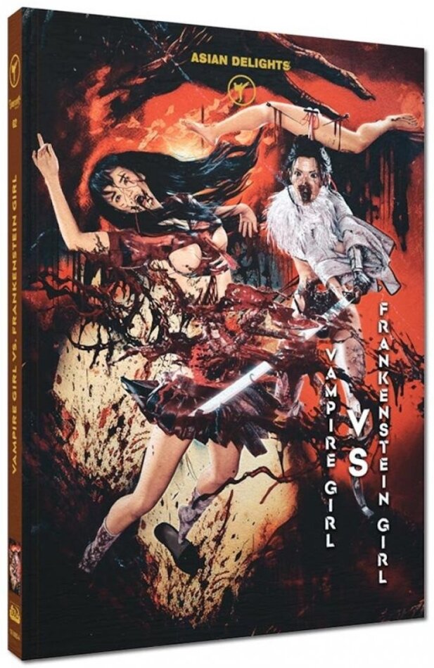 Vampire Girl vs Frankenstein Girl (2009) Cover A, Asian Delights, Limited Edition, Mediabook, Uncut, Blu-ray + DVD