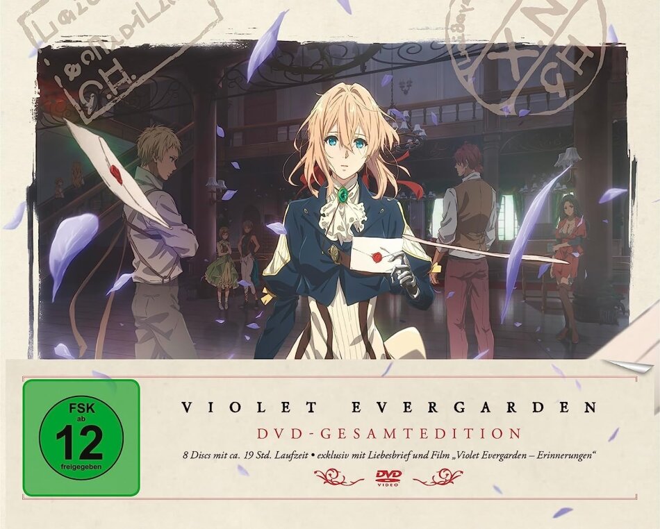 Violet Evergarden - Die komplette Serie + Filme und "Live in Concert 2021" Gesamtedition, Limited Collector's Edition, 8 DVDs