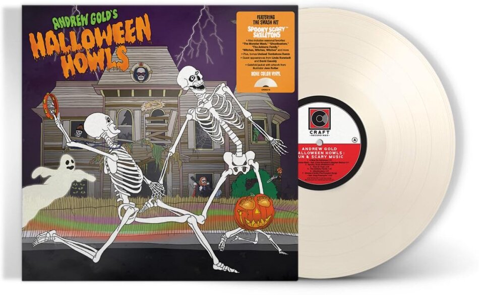 Andrew Gold - Halloween Howls: Fun & Scary Music 2023 Reissue, Craft Recordings, Deluxe Edition, White Vinyl, LP