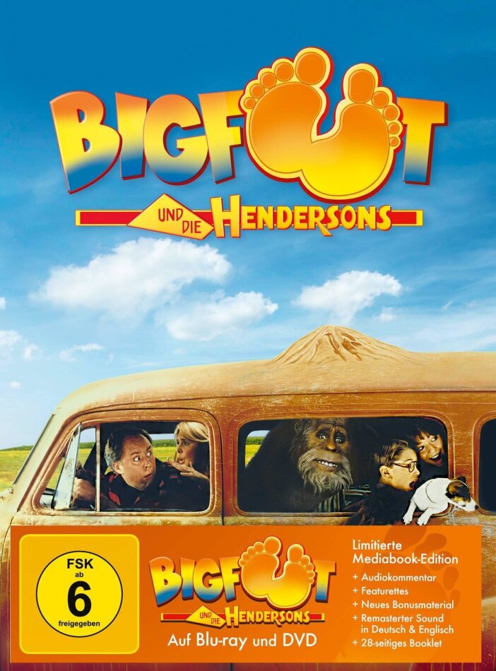 Bigfoot und die Hendersons (1987) Cover F, Limited Edition, Mediabook, Blu-ray + DVD