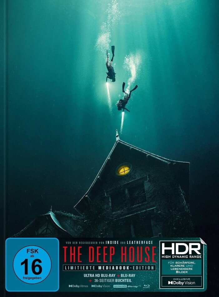 The Deep House (2021) Cover B, Limited Edition, Mediabook, Uncut, 4K Ultra HD + Blu-ray