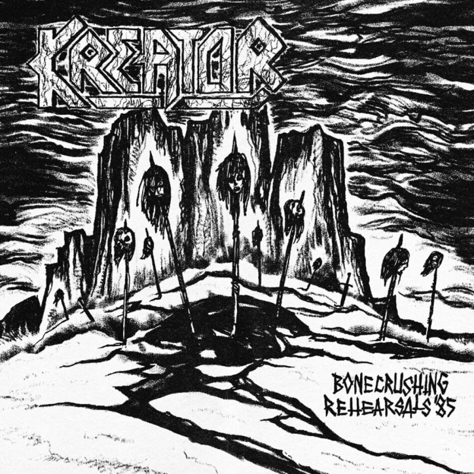 Kreator - Bonecrushing Rehearsals '85 High Roller Records, 2023 Reissue, Bone Colored Vinyl, LP + CD