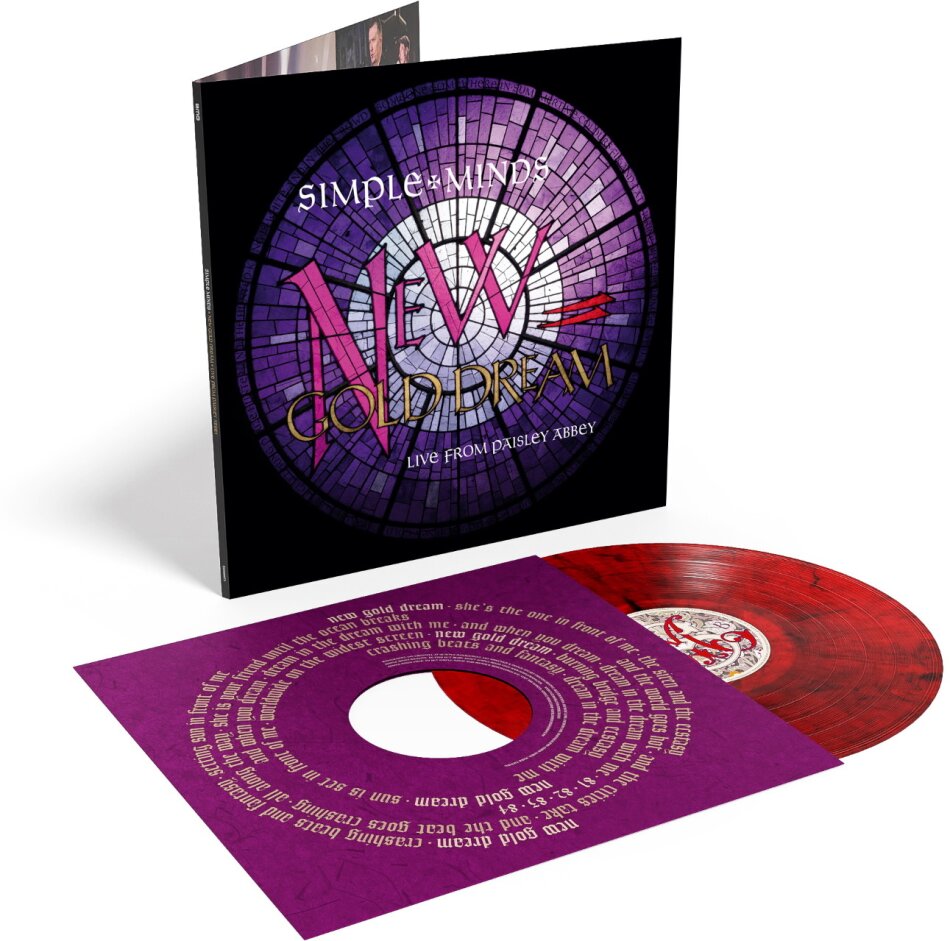Simple Minds - New Gold Dream - Live From Paisley Abbey Red & Black Marble Vinyl, LP