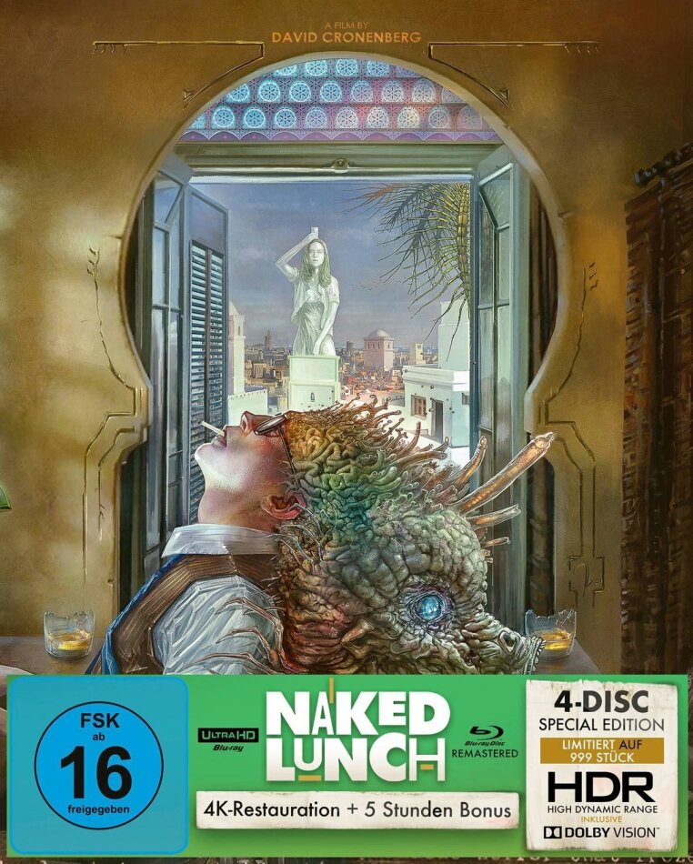 Naked Lunch (1991) Limited Edition, Remastered, Restaurierte Fassung, Special Edition, 4K Ultra HD + 3 Blu-rays