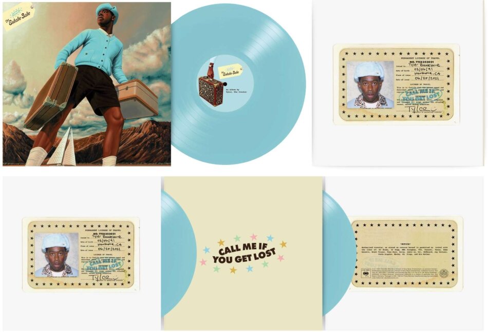 Tyler The Creator (Odd Future) - Call Me If You Get Lost - The Estate Sale 2023 Reissue, Geneva Blue Vinyl, 3 LPs
