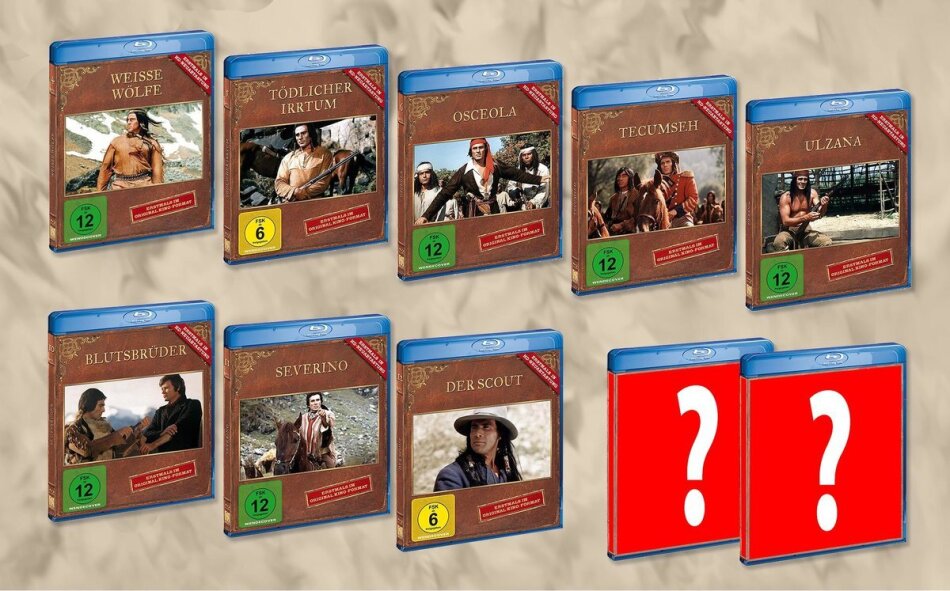 Gojko Mitic Indianer 10er Package - 8 Indianerfilme + 2 Überraschungsfilme 10 Blu-rays