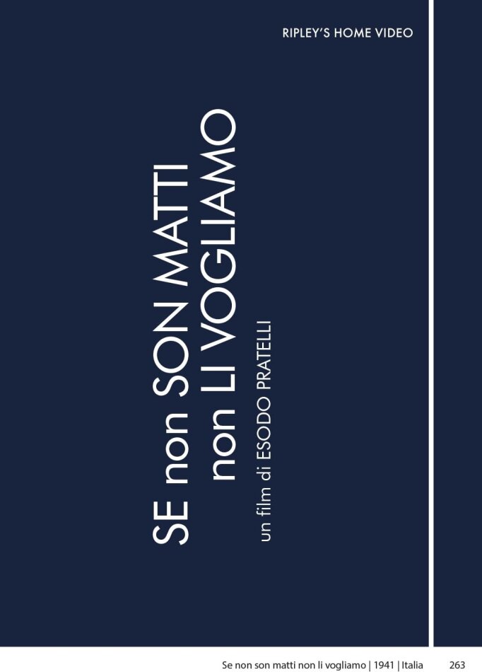 Se non son matti non li vogliamo (1941) s/w