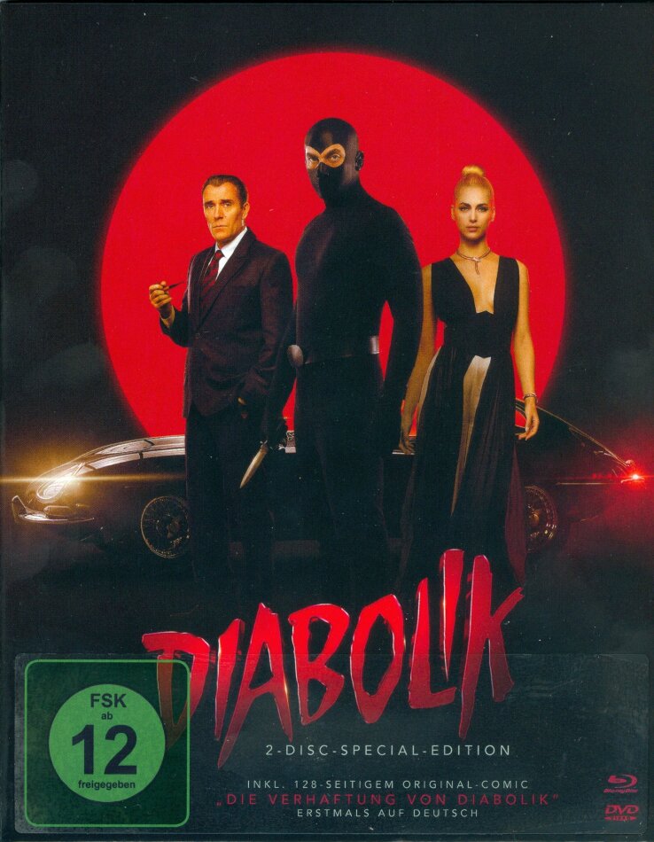 Diabolik (2021) + Comic, Schuber, Digipack, Special Edition, Blu-ray + DVD