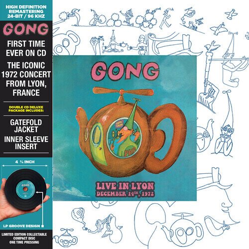 Gong - Live In Lyon 1972 First Time on CD, Édition Deluxe, Édition Limitée, Version Remasterisée, 2 CD