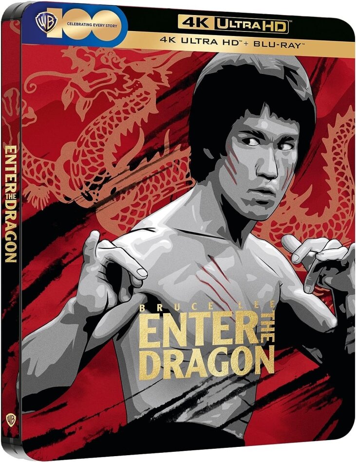 Enter the Dragon (1973) 100 ans Warner Bros., Limited Edition, Steelbook, 4K Ultra HD + Blu-ray