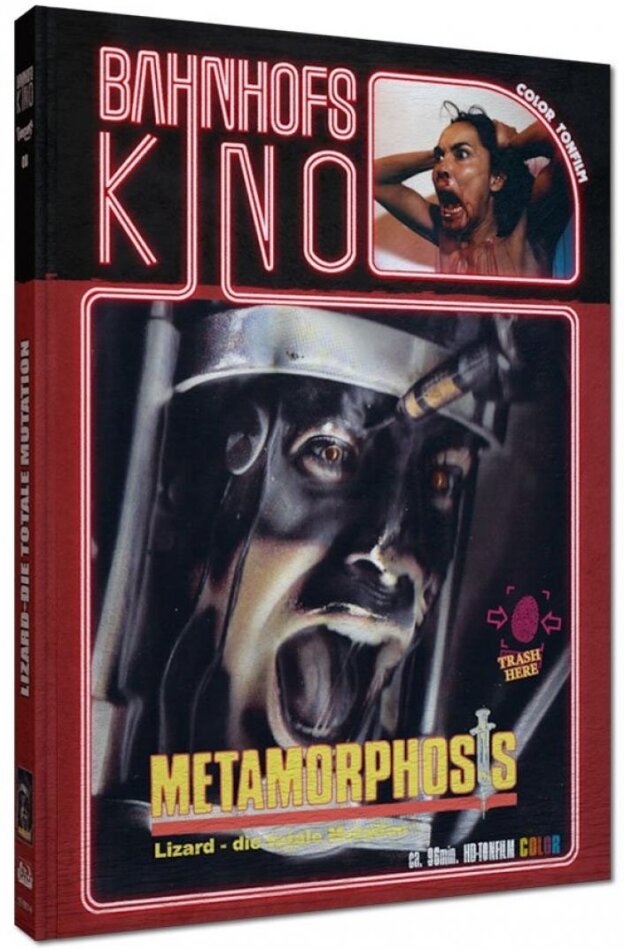 Metamorphosis - Lizard - die totale Mutation (1990) Cover A, Bahnhofskino, Limited Edition, Mediabook, Blu-ray + DVD