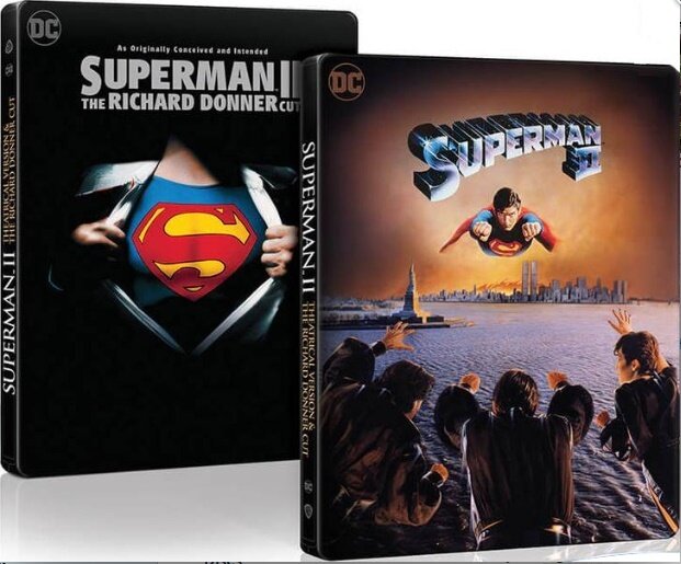 Superman 2 (1980) The Richard Donner Cut, Kinoversion, Steelbook, 2 4K Ultra HDs + 2 Blu-rays
