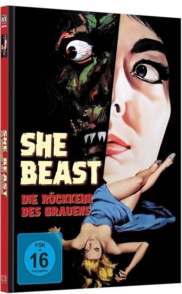 She Beast - Die Rückkehr des Grauens (1966) Cover C, Limited Edition, Mediabook, Blu-ray + DVD