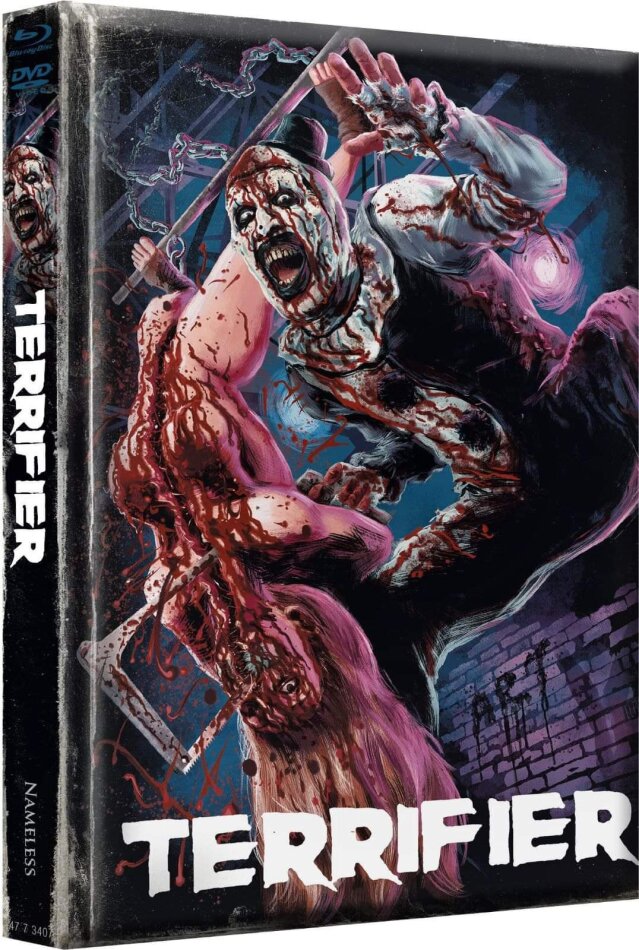 Terrifier (2016) Wattiert, Cover J, Limited Edition, Mediabook, Uncut, Blu-ray + DVD
