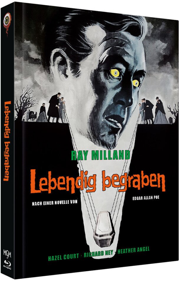 Lebendig begraben (1962) Cover A, Édition Collector Limitée, Mediabook, Blu-ray + DVD