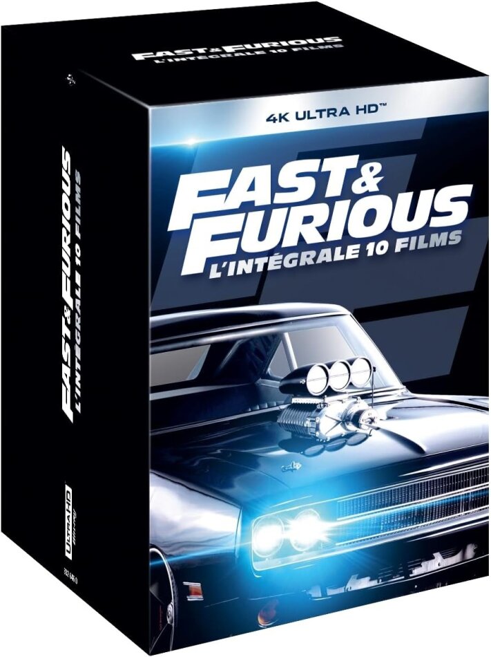 Fast & Furious 1-10 - L'intégrale 10 Films 10 4K Ultra HDs + Blu-ray