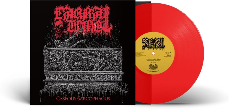 Carnal Tomb - Osseous Sarcophagus Limited Edition, Red Vinyl, 10" Maxi