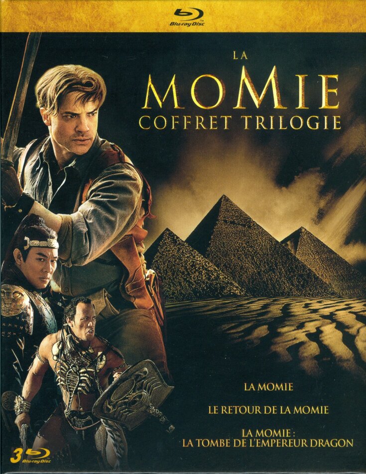 La Momie 1-3: Coffret Trilogie - La Momie (1999) / Le retour de la momie (2001) / La tombe de l'Empereur Dragon (2008) 3 Blu-ray