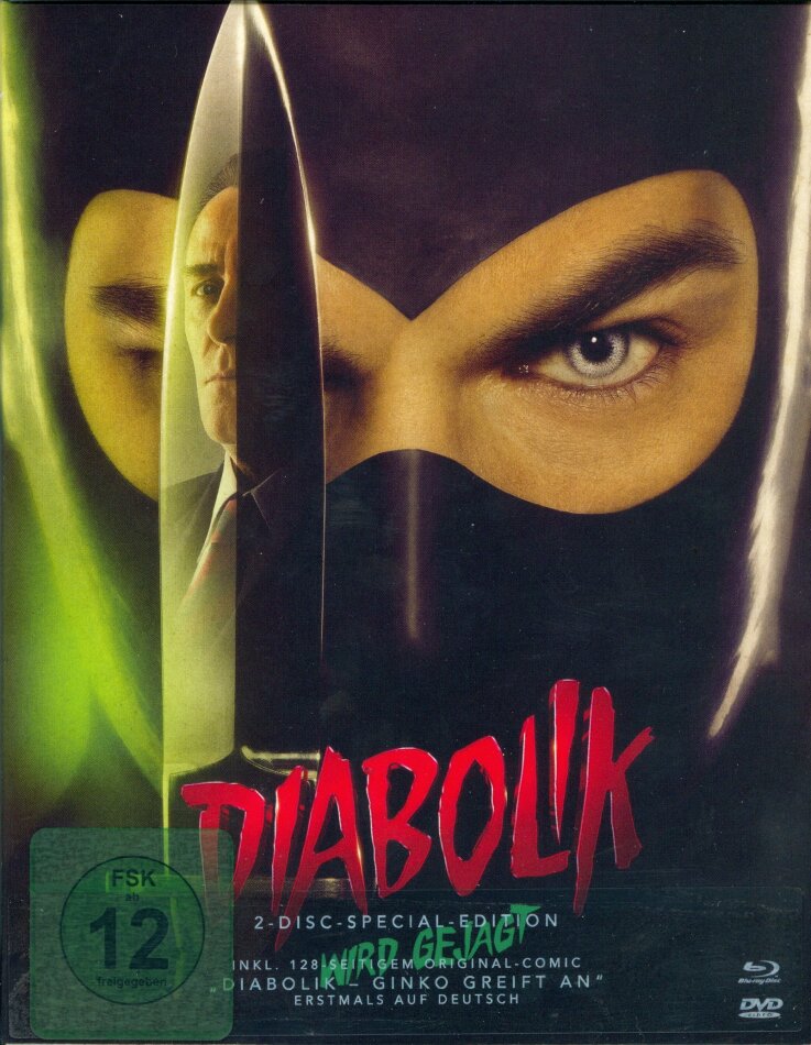 Diabolik wird gejagt (2022) + Comic, Schuber, Digibook, Special Edition, Blu-ray + DVD