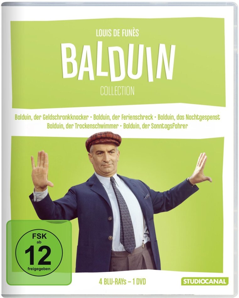 Louis de Funès - Die Balduin Collection 4 Blu-rays + DVD