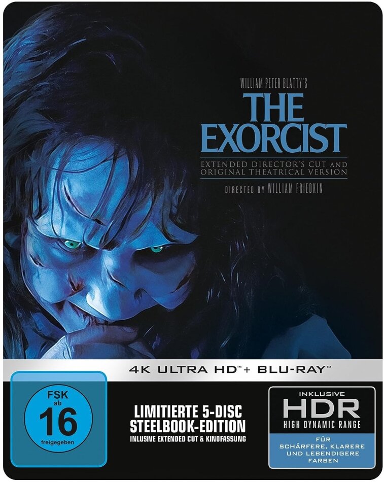 Der Exorzist (1973) Director's Cut, Kinoversion, Limited Edition, Steelbook, 2 4K Ultra HDs + 3 Blu-rays
