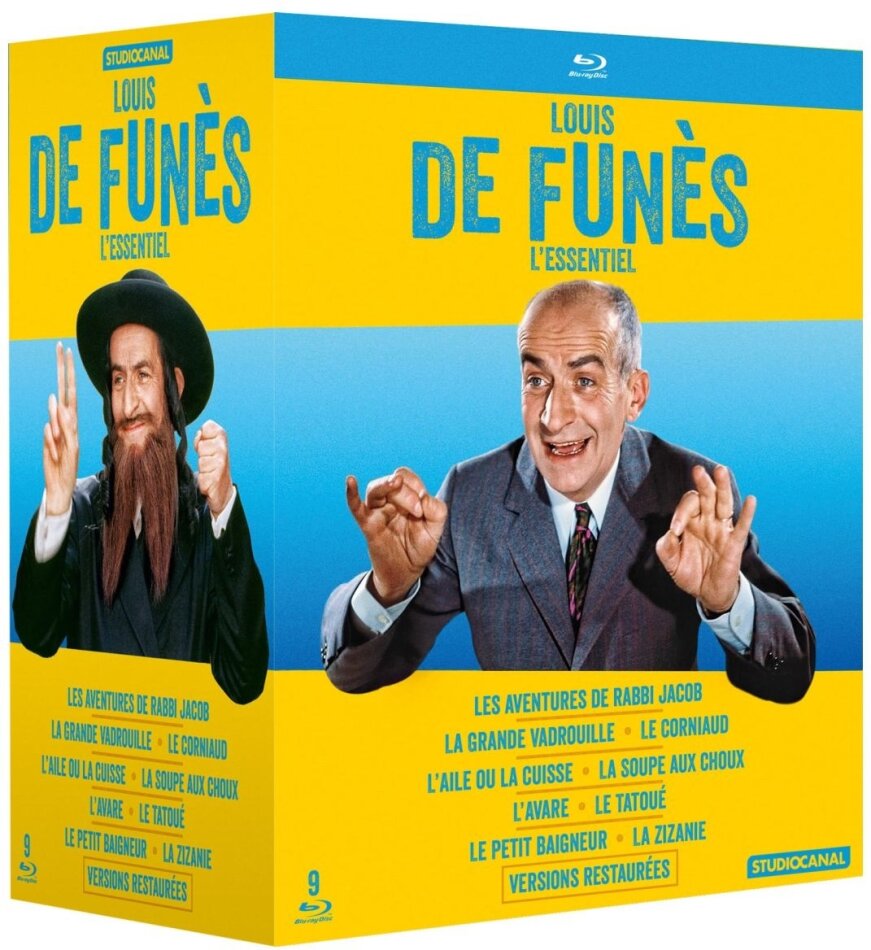 Louis de Funès - L'Essentiel 9 Blu-rays