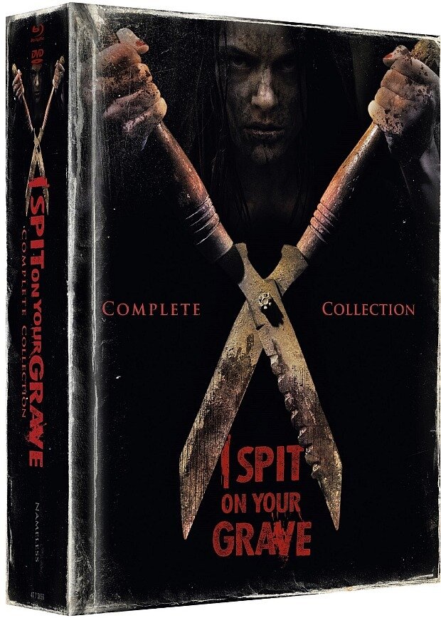 I Spit On Your Grave - Complete Collection Cover Schwarz, Wattiert, Limited Edition, Mediabook, Uncut, 6 Blu-rays + 6 DVDs