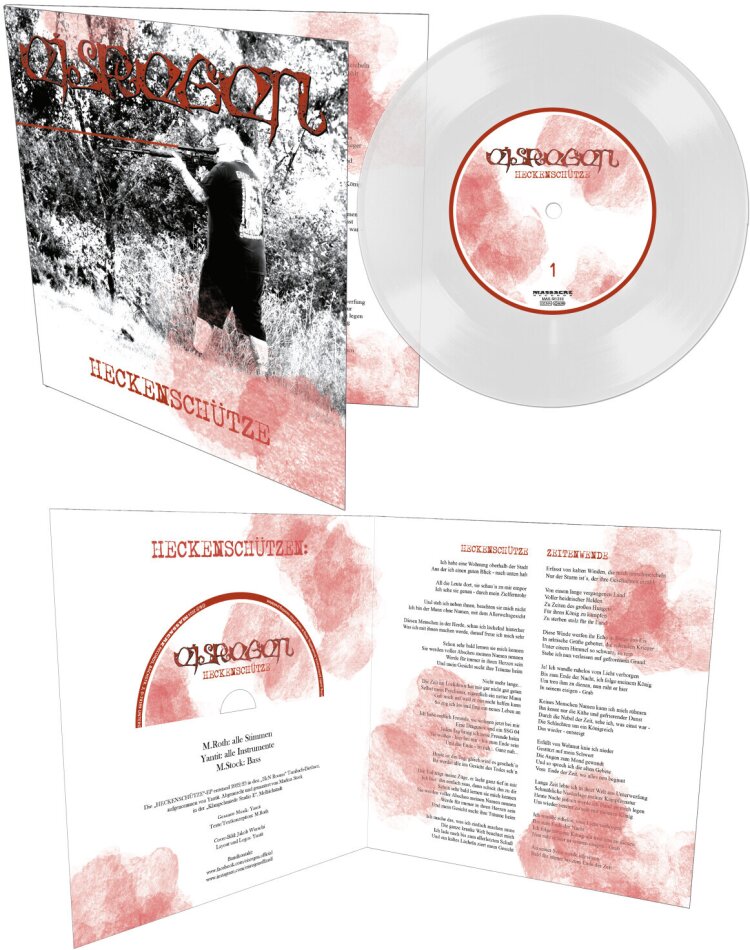 Eisregen - Heckenschütze Limited Edition, Clear Vinyl, 7" Single + CD