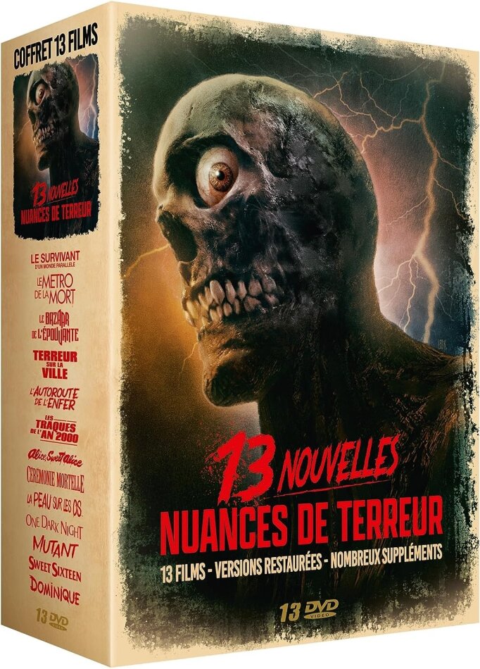 13 nouvelles nuances de terreur - 13 films 12 DVD