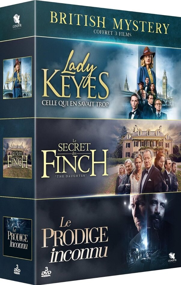 British Mystery - Lady Keyes / Le secret de Finch / Le prodige inconnu 3 DVDs